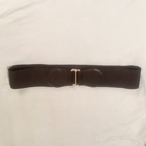 Express Accessories - NWT- black elastic and leather belt Express Accessories - NWT- black elastic and leather belt